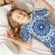 thumbnail image 5 of Balery Blue Watercolor Conjunto de Pijama Infantil de Manga Corta con Estampado – Ropa de Dormir de Algodón Suave-Large, 5 of 6