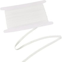10 Yards Chinlon Elastic Lace Trim Wavy Trimming Lace Ribbon for Garment Accessories White 3/8 inch(10mm) Fibre
