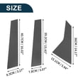 thumbnail image 6 of Unique Bargains 6 Pcs Door Pillar Window Trim for Honda Civic 22-24 Carbon Fiber Pattern Black, 6 of 8