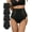 Black, variant on Women's Underwear 4 Pack High Waisted Ladies Panties Lace Nylon Breathable Postpartum Briefs Full Coverage
