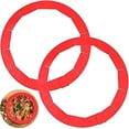 thumbnail image 1 of Adjustable Pie Crust Shield 2Pcs/Set, Silicone Pie Protectors Bake Crust Protector Pie Crust Protector Cover Kitchen Tool for Baking Pie Pizza, Fit 8-11.4 Inch Pies Reusable Pie Shield, 1 of 5