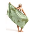 thumbnail image 3 of Toalla Eunzel Beach de secado rápido 180 x 81 cm sin arena, color verde, 3 of 7