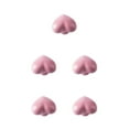 thumbnail image 3 of kurtrusly Cabinet Handle Heart Shape Solid Color Replacement Decorative Home Kitchen Bathroom Drawer Door Pull Knob Accessories Pink 5Set, 3 of 6