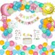 thumbnail image 1 of Pastel Balloons Garland Arch Kit for Girls 53 Pack Macaron Color Happy Birthday Sky Rainbow Theme Party Decorations Supplies for Wedding Baby Shower w, 1 of 5