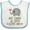 White and Blue, variant on Inktastic Oma and Opa Love Me Boys or Girls Baby Bib