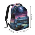 thumbnail image 2 of Easygdp Fantasy Landscape Starry Night Mochila Ergonómica Versátil para Laptop - Múltiples Bolsillos, Correas Ajustables, Unisex para Escuela, Viajes y Actividades al Aire Libre-One Size, 2 of 5