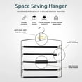 thumbnail image 2 of Pants Hangers 1 Pcs, Swing Arm Trousers Hanger, Space Saving Pants Rack, 5 Layers Jeans Hangers with Non-Slip, Happon Multiple Pants Hanger Closet Organizer for Trousers Scarves Ties, 2 of 8