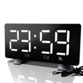 thumbnail image 2 of Reloj Despertador Digital Curvo Regulable Pantalla Led Reloj Digital Para Niños Mayores Ultra Claro Número Grande Brillo Snooze 12/24H Reloj Despertador Para Dormitorio Oficina Scienceny HA024315-04, 2 of 5