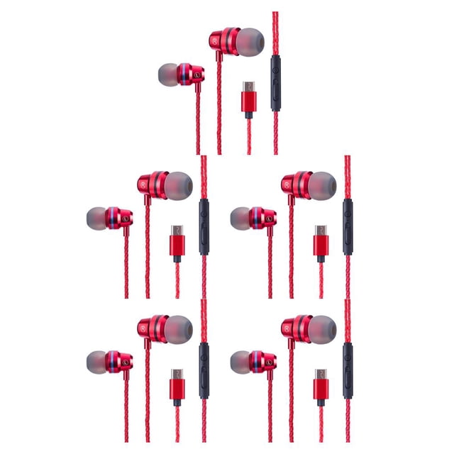 Sidaley Puerto tipo C In-ear Super Bass Control de línea Auricular Teléfono Micrófono Auriculares con cable Type3 NO3