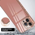 thumbnail image 4 of Compatible with iPhone 14 Pro Max 6.7 Inch for Women Girls Luxury Plating Love Heart Cute Phone Cover Slim Soft TPU Shockproof Anti-Scratch Case for iPhone 14 Pro Max-Pink, 4 of 10