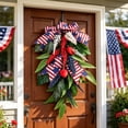 thumbnail image 7 of Artificial Flowers for Outdoors,Hanging Fake Rose Flowers,Decorative Rose Teardrop Swag for Front Door,Wall,Memorial Day Party Decor,19.6 Inch, 7 of 7