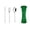 Green1, variant on 3pcs Stainless Steel Travel Cutlery Set, Reusable Knife Fork Spoon Flatware with Portable Plastic Case for Office, School, Picnic, Camping, Work Lunch and Everyday Carry Use, Black