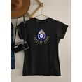 thumbnail image 3 of Turkish Eye Symbol Shaped T-Shirt Women -Image by Shutterstock, Female XX-Large, 3 of 4