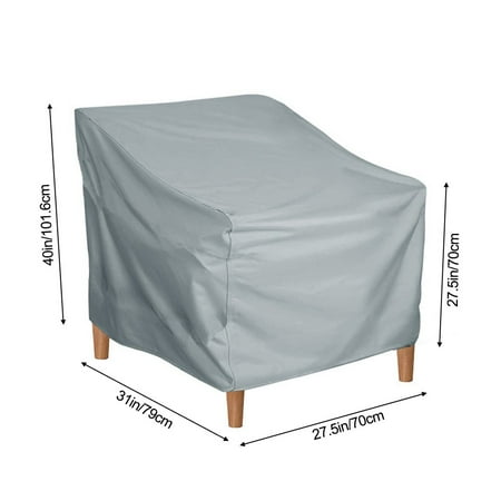 JINGT Waterproof Cover Garden Outdoor Furniture Stacking Chairs Grill Protective Cover