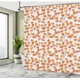 thumbnail image 4 of Ambesonne Foxes Shower Curtain, Flowers Forest Animals Art, 69"Wx70"L, Orange Yellow and Pink, 4 of 4