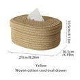 thumbnail image 2 of Rattan Tissue Box Toilet Paper Cover Wicker Decorative Holders with Lid for Storage Tissues Protector in Bathroom, Round Toilet Holder Basket, 2 of 9