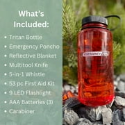 Survival Bottle Kit | Compact Emergency Supplies Kit for Camping Essentials, Office Space, Emergency Car Kit, Hiking & Earthquake Kit - Stay Prepared Anywhere