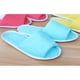 thumbnail image 4 of pares de pantuflas desechables para mujer, portátiles y plegables, ideales para viajes y hoteles (azules), 4 of 5