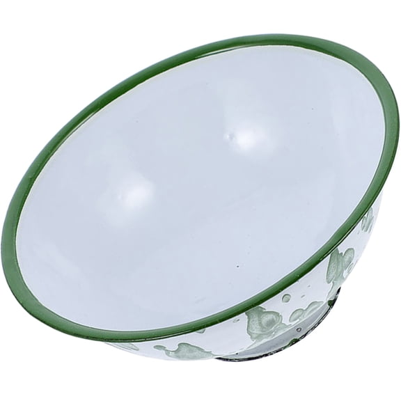 DEEPCRAFF Vintage Enamelware Mixing Bowl for Kitchen and Household Use, Salad Basin, Style
