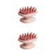 thumbnail image 2 of Monstrate Cepillo de masaje de de silicona Mini cabeza cuerpo cuero cabelludo cojín de aire peine de mano champú para el cuero cabelludo peine Rosa claro 2piezas Monstrate CBP145669, 2 of 6
