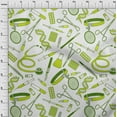 thumbnail image 4 of oneOone Cotton Poplin Twill Light Green Fabric Tool Diy Clothing Quilting Fabric Print Fabric By Yard 56 Inch Wide, 4 of 6