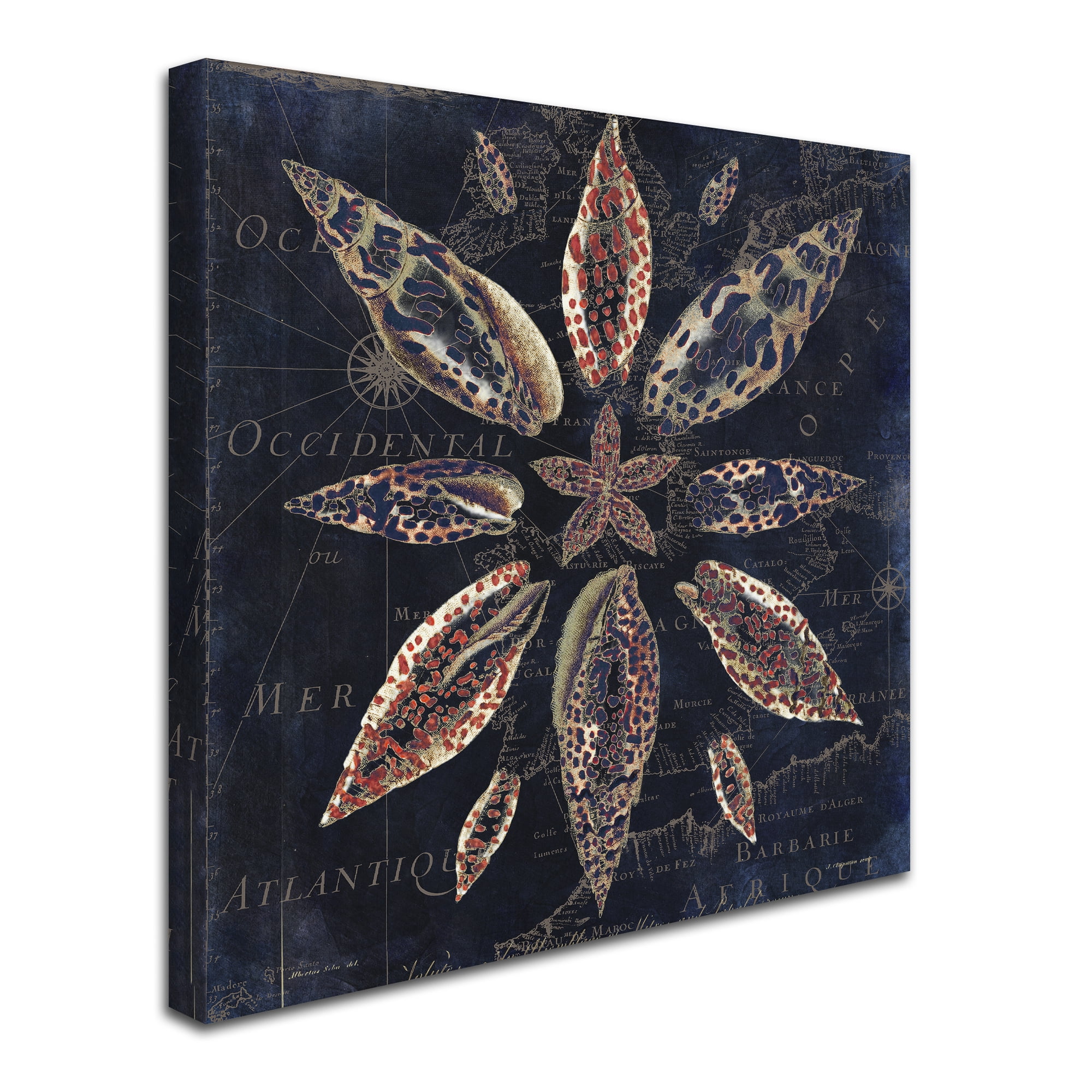 Trademark Fine Art "Maritime Blues VII" Canvas Art by Color Bakery