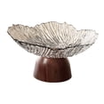thumbnail image 4 of Bandeja de almacenamiento de alimentos y refrigerios con pedestal para frutero, elegante y decorativa. blanco, 4 of 9