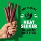 thumbnail image 3 of Premium Grass-Fed & Finished Beef Jerky Snack Sticks 12-Pack: Jalapeño Flavor, 8g Protein, Certified Free from Top 9 Allergens, Gluten-Free, Non-GMO, Zero Sugar, Keto, Paleo, 3 of 5