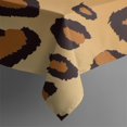 thumbnail image 5 of Gold and Black Of Leopard Print Square Tablecloth,Waterproof Square Table Cover,Wipeable Spillproof Washable Table Cover for Home Kitchen Party Decor 52"x52"(132x132cm), 5 of 6