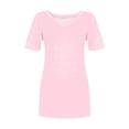 thumbnail image 4 of Womens T Shirts Short Sleeve V Neck Basic Tee Shirt Light Pink Spring Clothes Vacation Outfits, 4 of 4