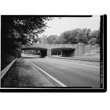 Historic Print, Merritt Parkway, Merwins Lane Bridge, Fairfield, Fairfield County, CT - 2, 18" x 24"