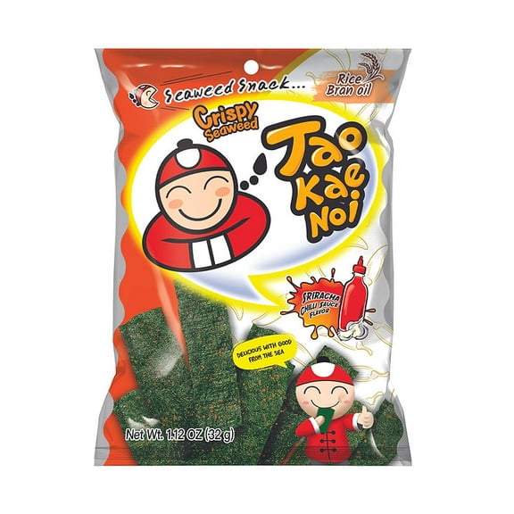 (Pack of 12) Taokaenoi USA Seaweed Crispy Sriracha 1.21 Oz