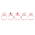 thumbnail image 3 of 5 Pcs Tasse à Pigments Réutilisable en Acier Inoxydable pour Artiste de Cils Rose Rouge, 3 of 8