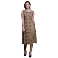 thumbnail image 1 of Bimba Kurti Imprimé Fente Latérale Droite pour Femmes Sans Manches Kurta d'Été, 1 of 6