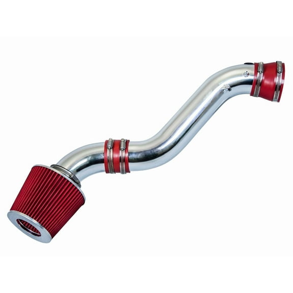 Rtunes Racing Short Ram Air Intake Kit   Filter Combo For 01-05 Chevy Trailblazer / 02-05 GMC Envoy / 02-04 Bravada 4.2L V6 (Red)