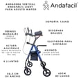 thumbnail image 2 of Andadera Vertical Andafacil Light Para Adulto Mayor | Economica, Ergonomica y Portatil Andafacil Andadera, 2 of 2