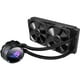 thumbnail image 1 of Disipador líquido para CPU AIO todo en uno ASUS ROG Strix LC II 240, radiador de 240 mm, compatible con Intel LGA1700, 115x/2066 y AMD AM4/TR4, 2 ventiladores PWM de 4 pines y 120 mm., 1 of 5