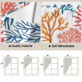 thumbnail image 3 of Colorful Coral Kitchen Window Curtains, Swag Curtains Valance for Bedroom Living Room Bathroom, Coastal Ocean Abstract Gradient Sea Rod Pocket Window Treatment Curtain Block Drapes 2 Panels 28"x36", 3 of 9