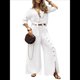 thumbnail image 3 of Camisa de Playa de Larga para Mujer, Blusa, Traje de Baño, Cuello Abotonado XXL, 3 of 9