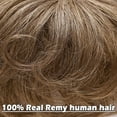 thumbnail image 6 of Benehair Mens Hair Loss Hair Wigs 100% Human Hair Toupee 100% Remy Human Hair Extensions Hairpiece Clip In 4" Grey US, 6 of 8
