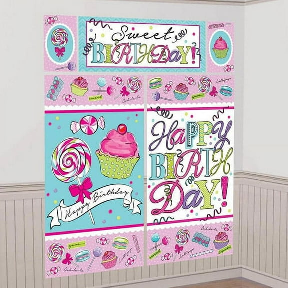 Various Amscan Birthday Party Decoration Kit, 5 Pieces