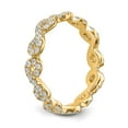 thumbnail image 4 of 14K Yellow Gold Ring Band Eternity Polished Infinity Shared U Prong Size 6 Diamond , Size 9, 4 of 4