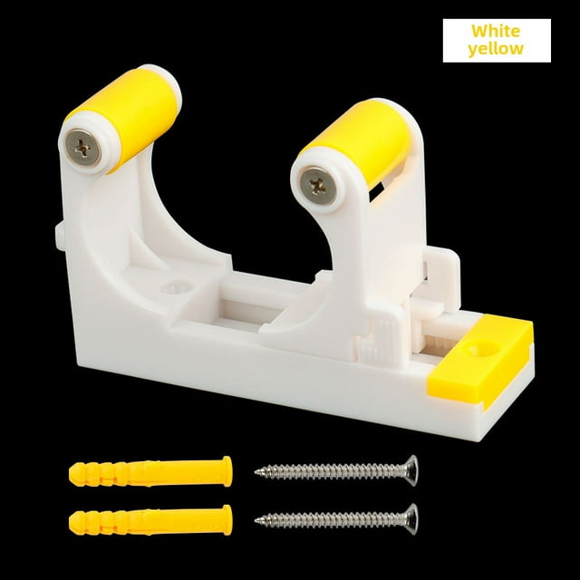 Crochet de Stationnement Mural pour Vélo pour la Maison : Taille Ajustable, Conception Robuste, Solution de Rangement Gain de Place pour Vélos de Route et Vélos de Montagne - Accessoire de Cyclisme Sécuritaire, Installation Facile (Blanc/jaune)