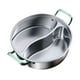 thumbnail image 3 of Olla de acero inoxidable 316 con divisor, olla china Shabu Shabu de doble sabor 32 cm, 3 of 9