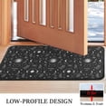 thumbnail image 3 of Black White Gothic Moon Flower Leaf Pattern Door Rugs,Washable Non Slip Door Mats Indoor,Decorative Door Mats,Entry Mat Indoor for Entrance,Bedroom,Kitchen,Bathroom,30"x17", 3 of 6