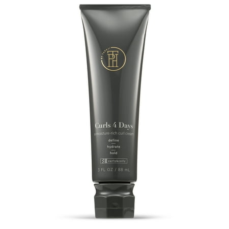 TPH BY TARAJI Travel Size Curls 4 Days Curl Defining Curl Cream with Coconut Oil & Mango Seed Butter for Coily & Curly Hair, 3 fl. oz.