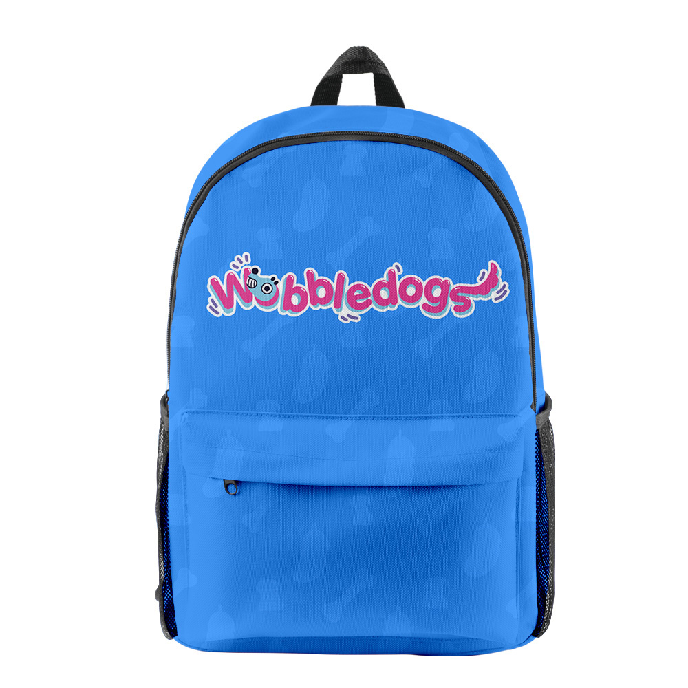 Wobbledogs Backpack Funny Rucksack Men Women School Bag Fashion Zipper Pack