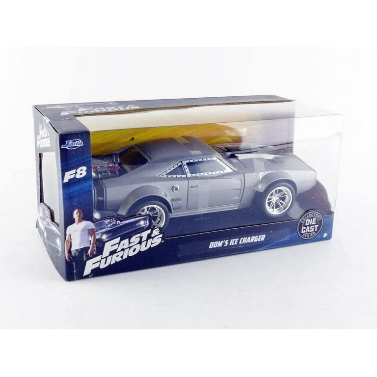 Fast & Furious 8 Dom's Ice Charger Toy Car, 1:24 Scale
