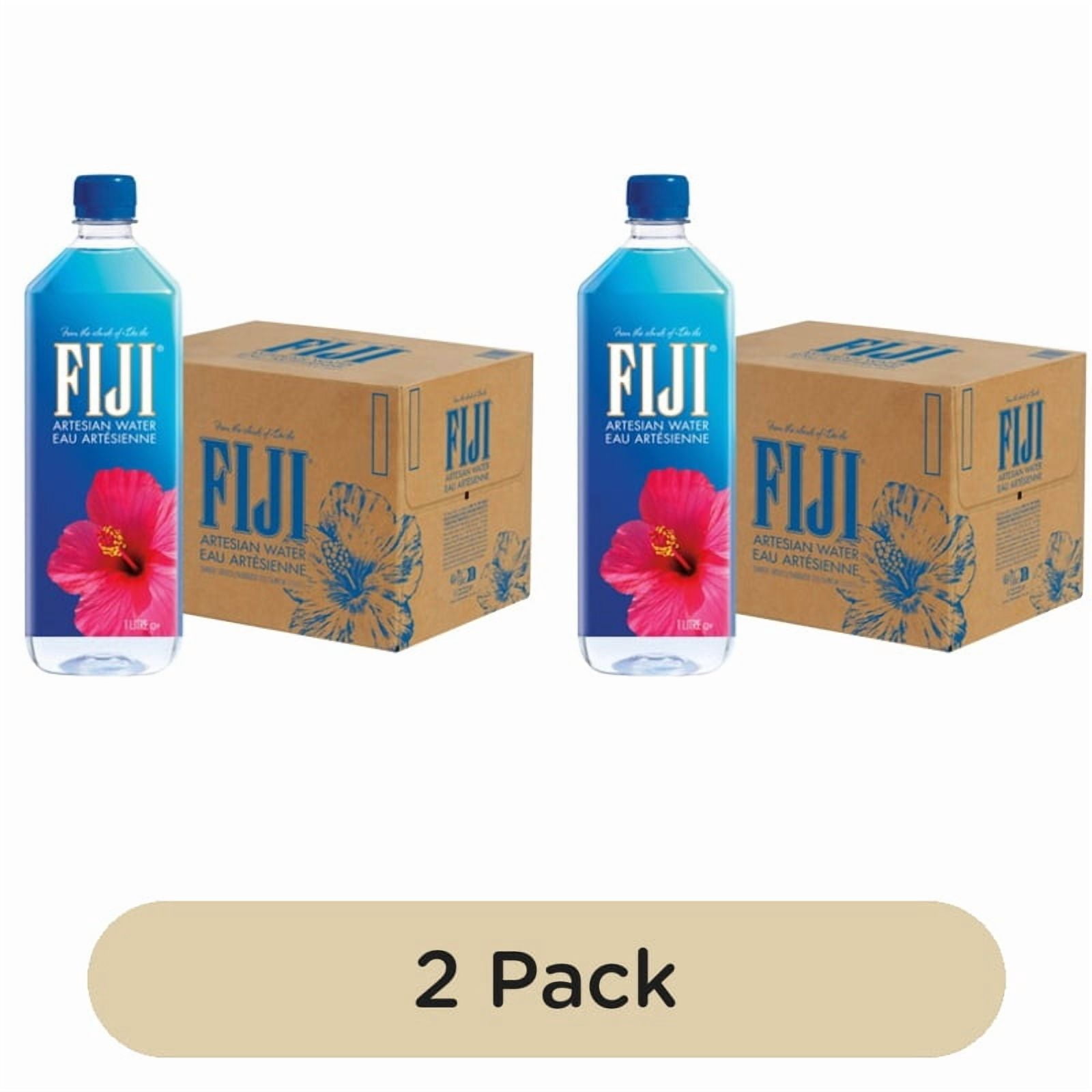FIJI Artesian Water 12 x 1L, British Import (Pack of 2)