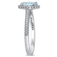 thumbnail image 3 of Everly Women's Aquamarine 14K White Gold Engagement Ring, 3 of 7